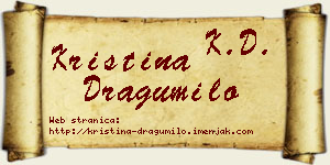 Kristina Dragumilo vizit kartica